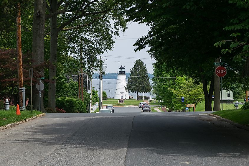 Lighthouse in Havre De Grace, Maryland.