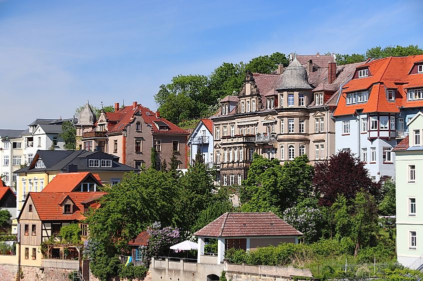 Residential area in Meissen, Germany.