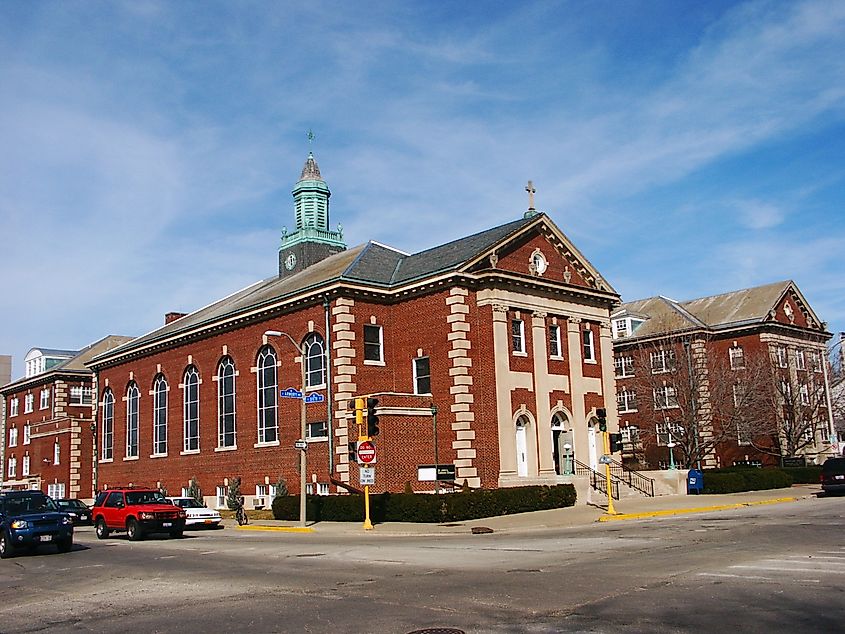 University of Illinois campus in Urbana, Illinois.