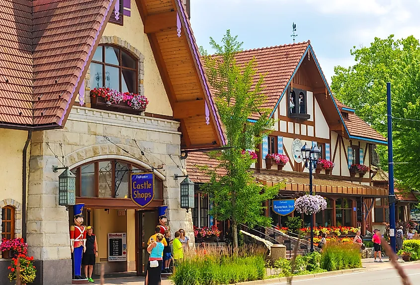 Downtown Frankenmuth, Michigan.