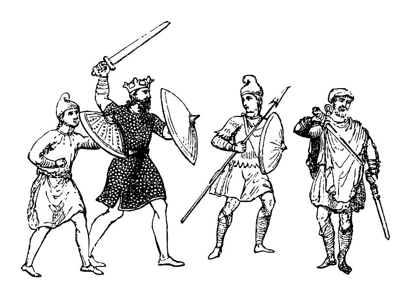 Anglo-Saxon military soldiers