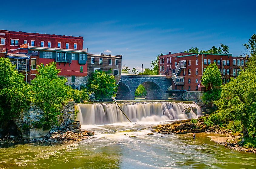 Otter Creek Falls in Middlebury, VT.