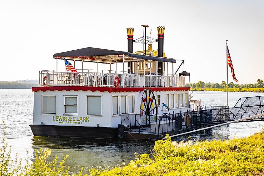 The Lewis and Clark Riverboat on the Missouri River in Bismarck, North Dakota
