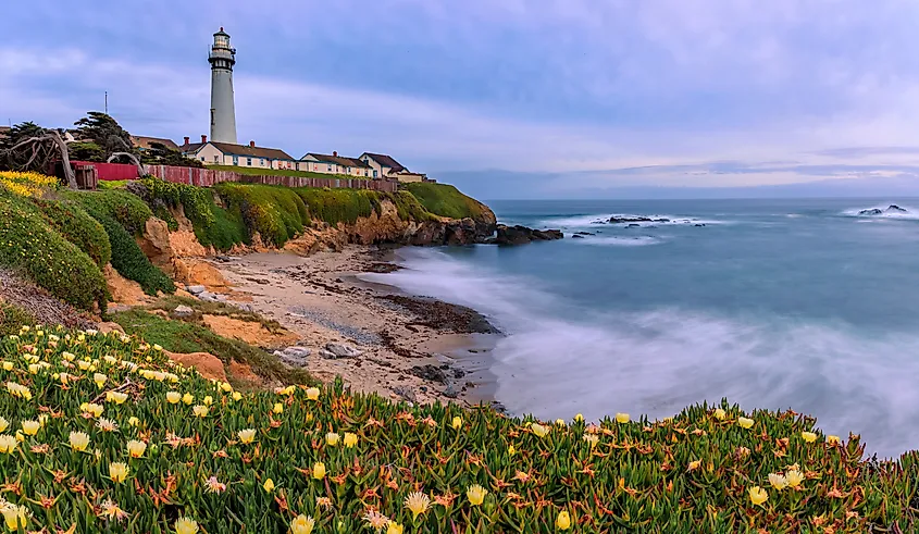 Pescadero Pigeon Point Lighthouse in Pescadero, California.