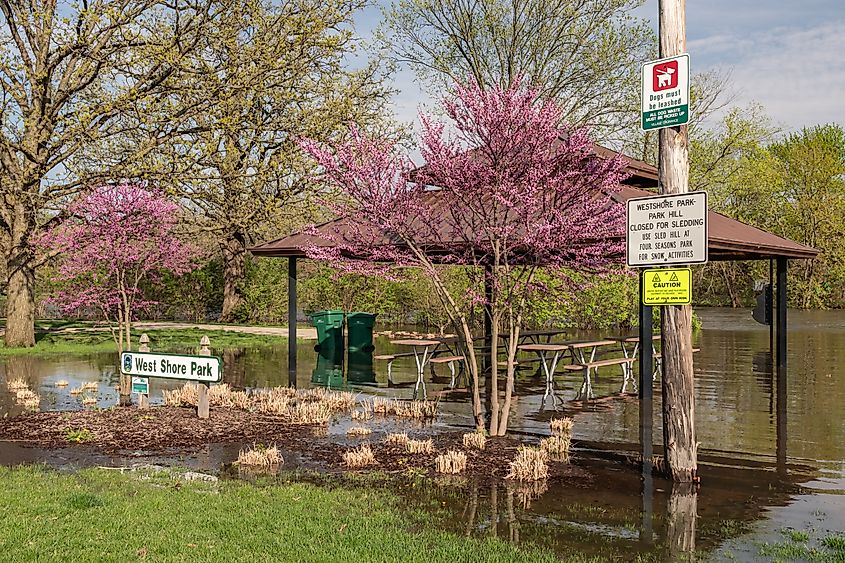 West Shore Park in Shorewood, Illinois.