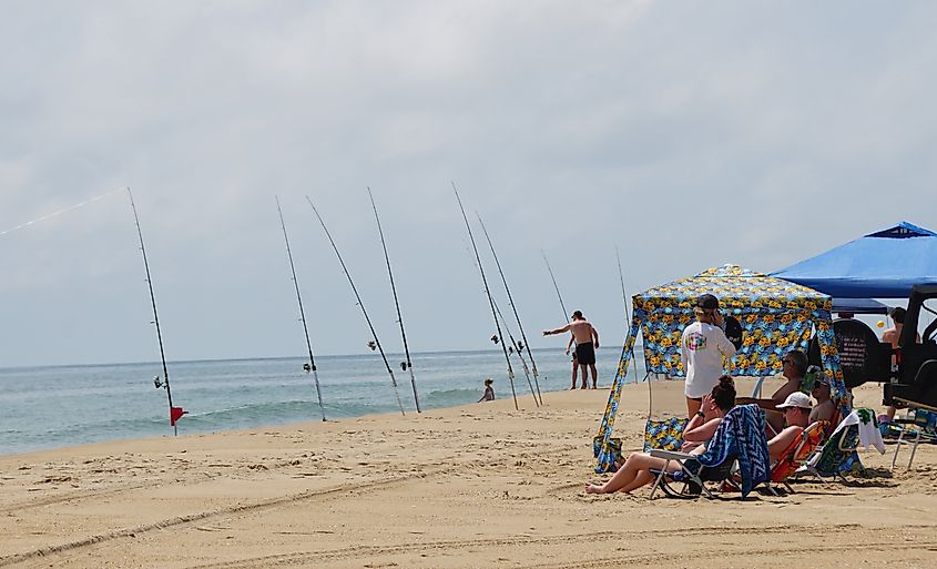 The beachside in Fenwick Island, Delaware