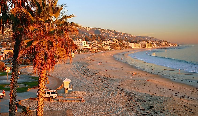 Sunset at Laguna Beach, California.