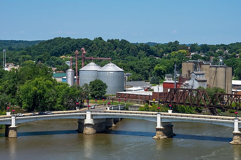 The Y-Bridge in Zanesville, Ohio.