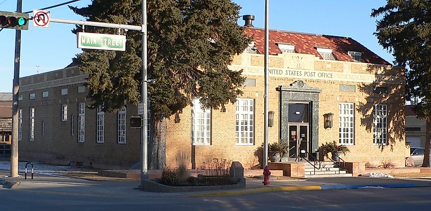 The post office located at 2145 Main Street in Torrington, Wyoming