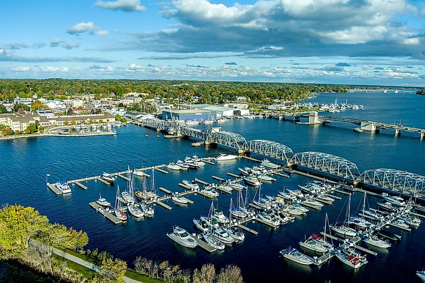 Overlooking Sturgeon Bay, Wisconsin.