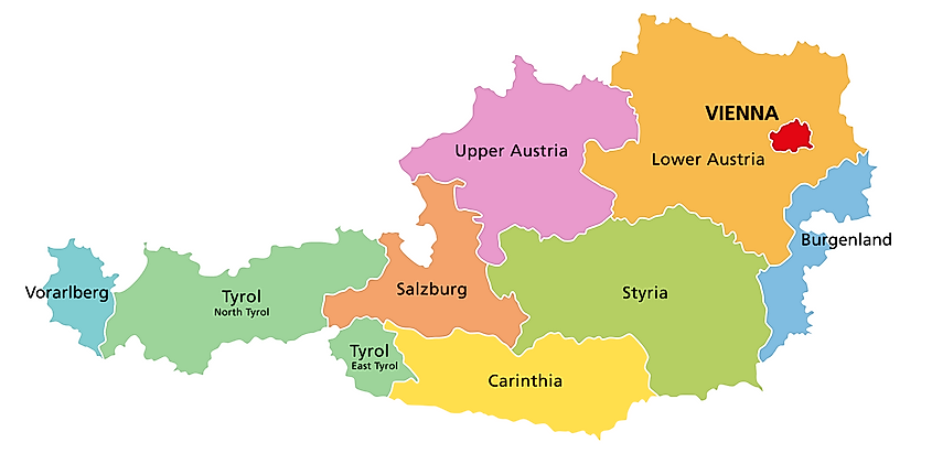 Austria Maps Facts World Atlas