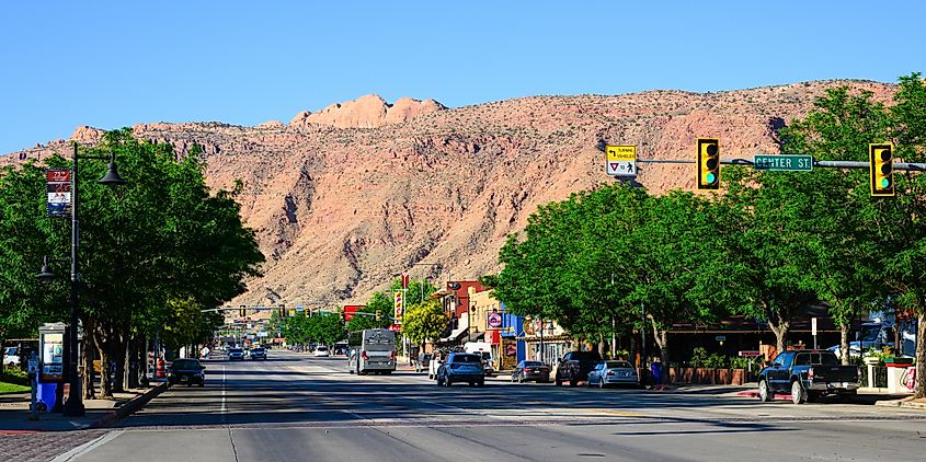 View of Moab in Utah.