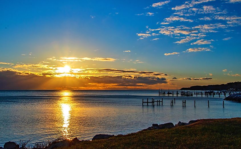 The Chesapeake Bay in Virginia.