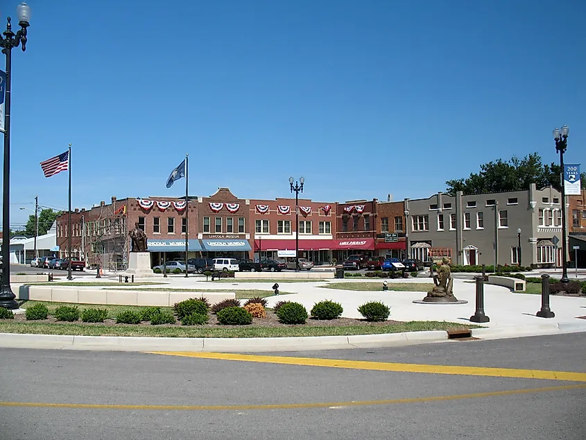 Abraham Lincoln statue in Hodgenville, Kentucky