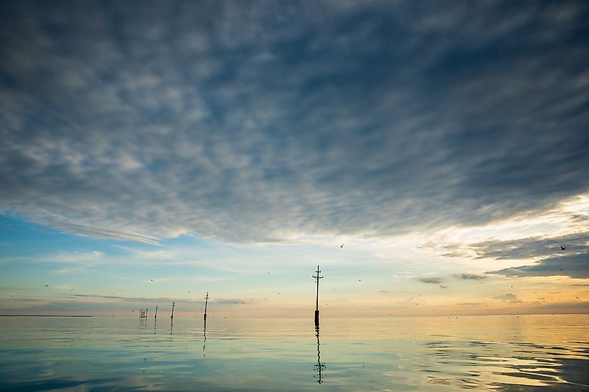 Kayaking at Smith Island in Maryland.