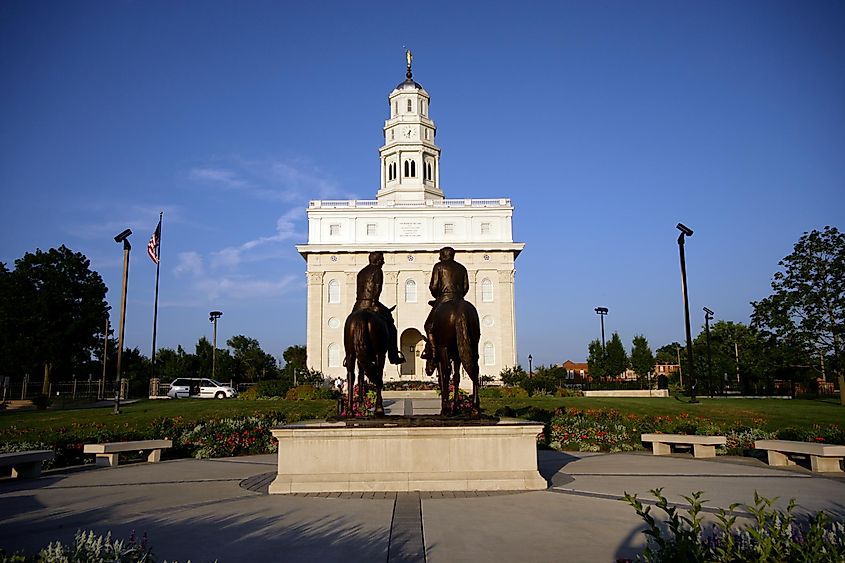 The Nauvoo Temple in Nauvoo, Illinois.