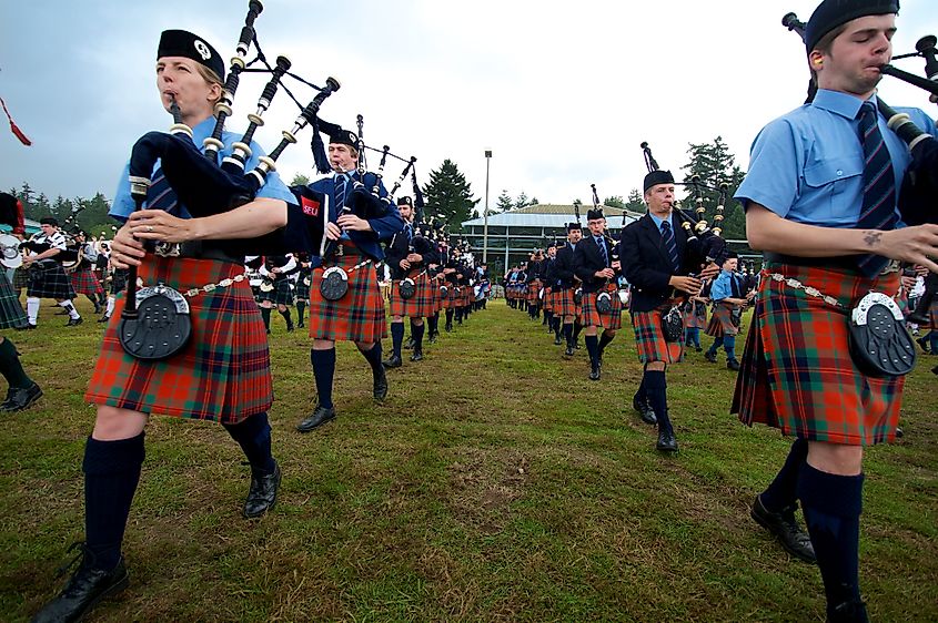 Pacific Northwest Scottish Highland Game in Enumclaw, Washington.