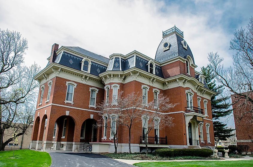 Historic House in Jacksonville, Illinois.