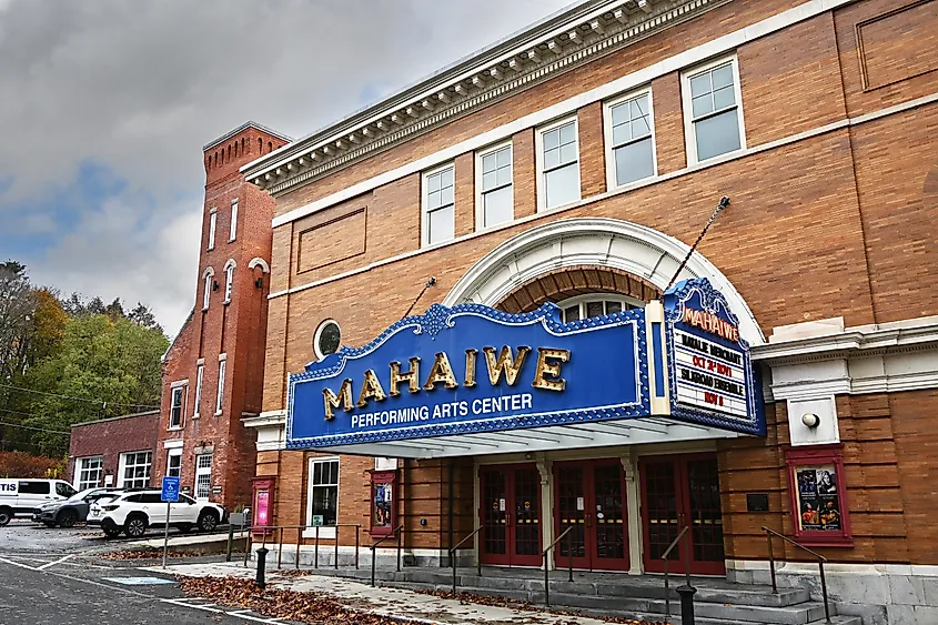 The Mahaiwe Performing Arts Center on Castle Street in Great Barrington, Massachusetts.