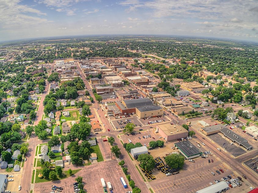 Overlooking Mitchell in South Dakota.