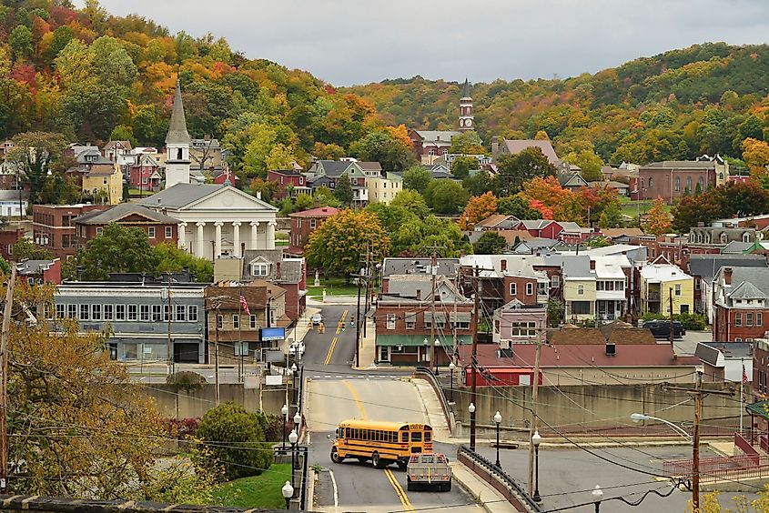 Fall colors in Cumberland, Maryland