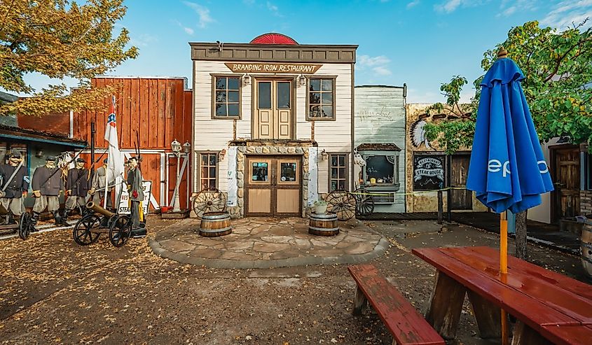 Wild West Junction set along Historic Route 66 is the night time place in Williams, Arizona.