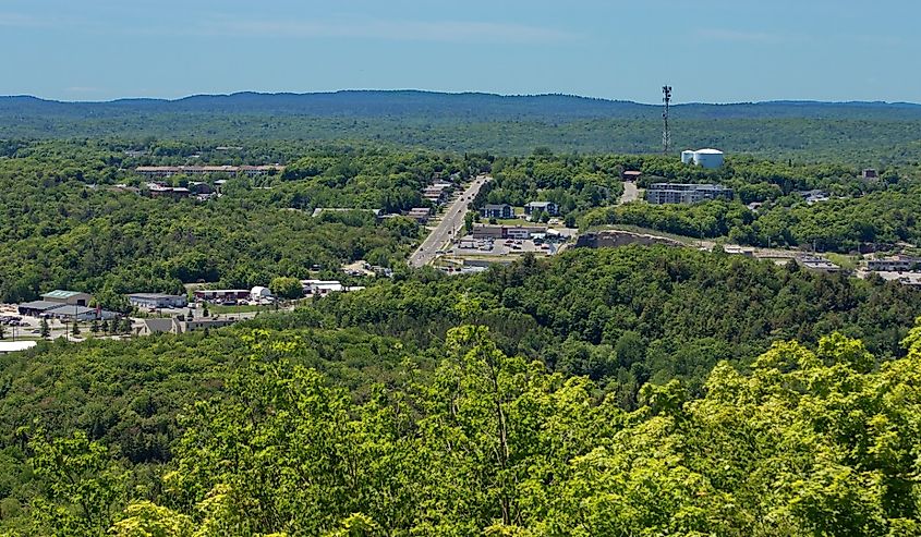 Overlooking Elliot Lake, Ontario.