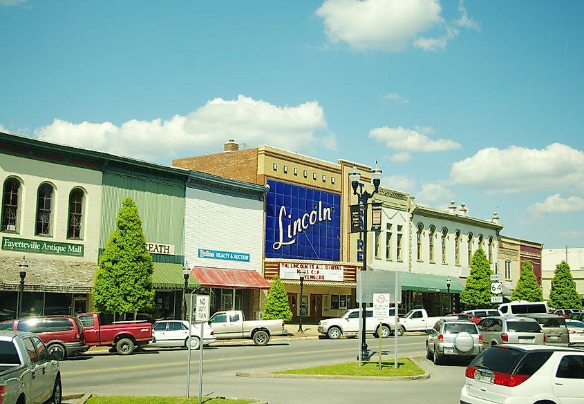 Fayetteville Square in Fayetteville, Tennessee