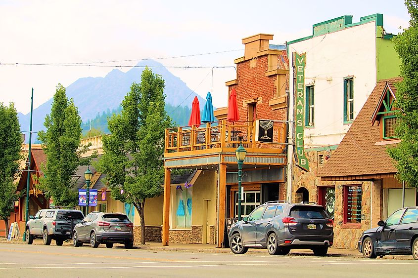 Beautiful historical buildings in Mount Shasta, California. Image credit photojohn830 via Shutterstock