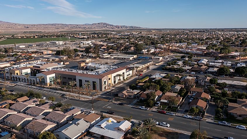 Aerial view of Coachella, California