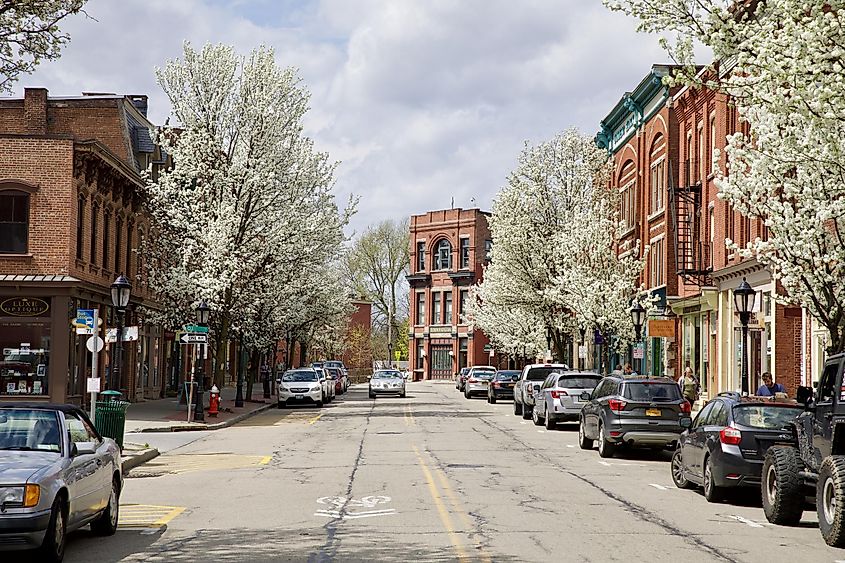 Main Street in Beacon, New York.