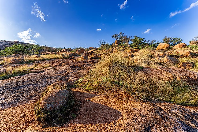 Panoramic View of Enchanted Rock State Natural Area, Texas, USA