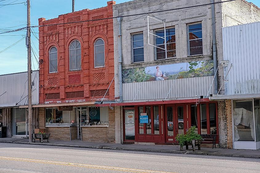 Street view in Yorktown, Texas