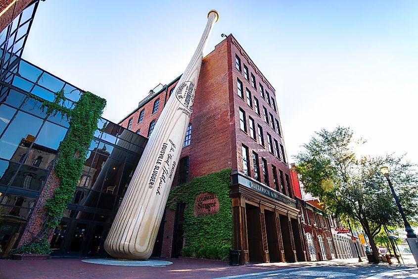 The Louisville Slugger Museum & Factory in the downtown Louisville.