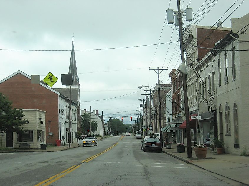 Street view in Cynthiana, Kentucky