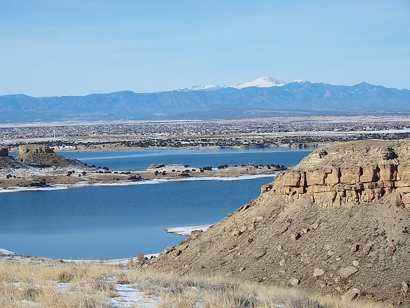 Pueblo Lake State Park outside Pueblo, Colorado, right off Highway 50.