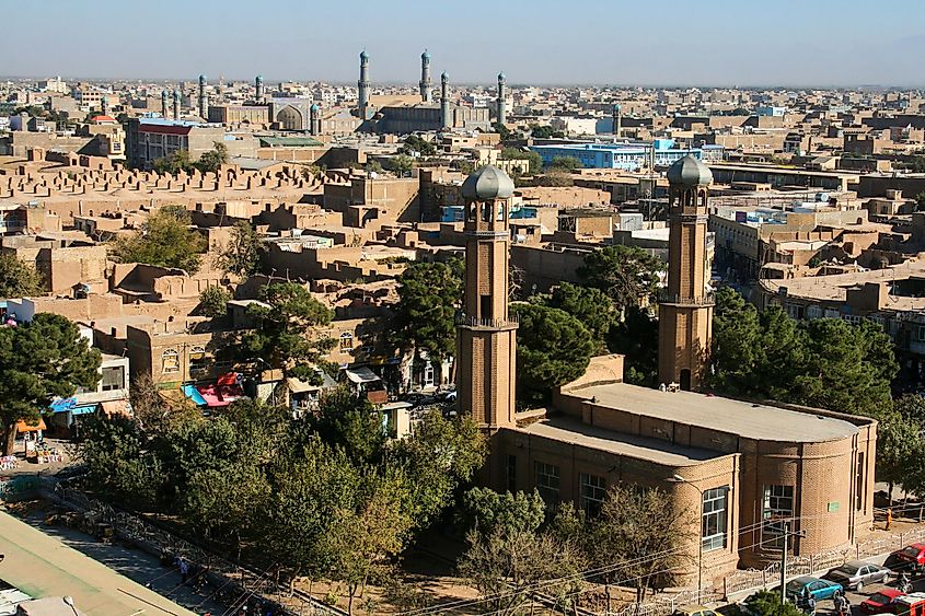 Herat is the third largest city of Afghanistan, with a population of about 450,000. Image used under license from Shutterstock.com.