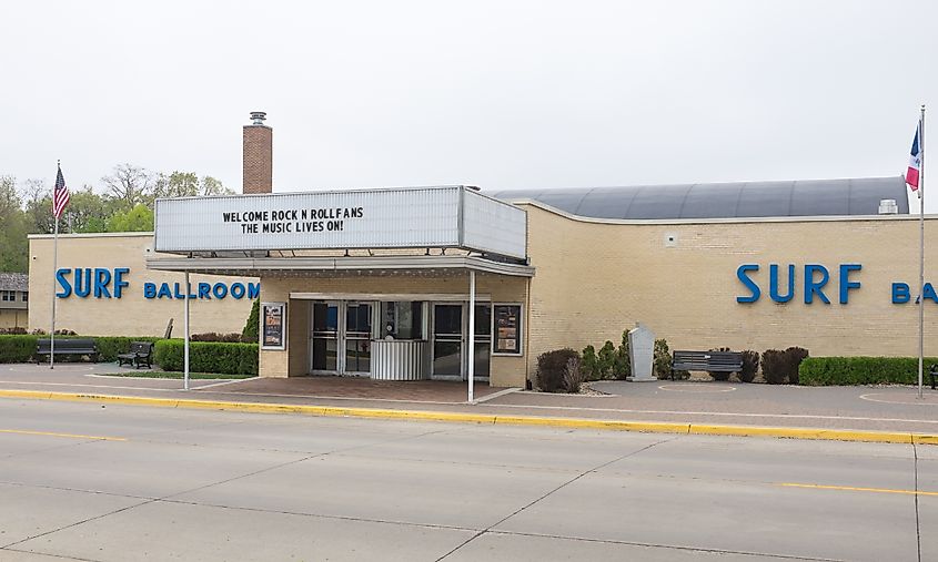 Early rock and roll legends Buddy Holly, Richie Valens and J.P. Richardson gave their last performances here. Editorial credit: Joseph Kreiss / Shutterstock.com