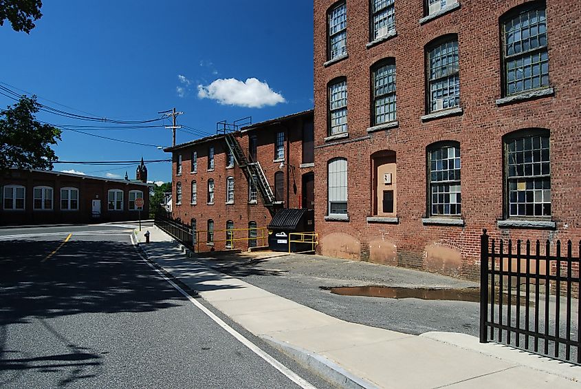 Historic buildings in Ware, Massachusetts.