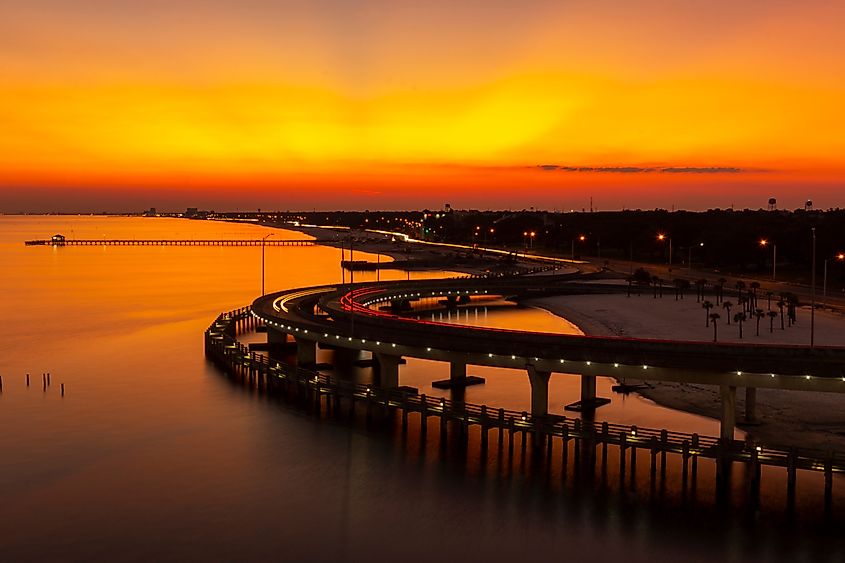 Gulf Coast Coastline of Biloxi.