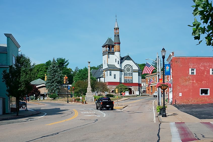 Main Street in New Marlborough, Massachusetts.