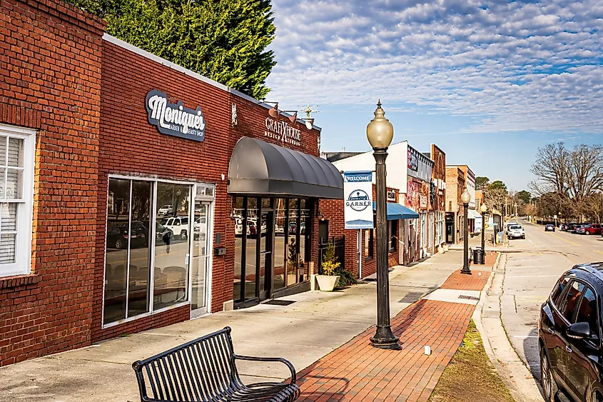 Garner, North Carolina Main Street.