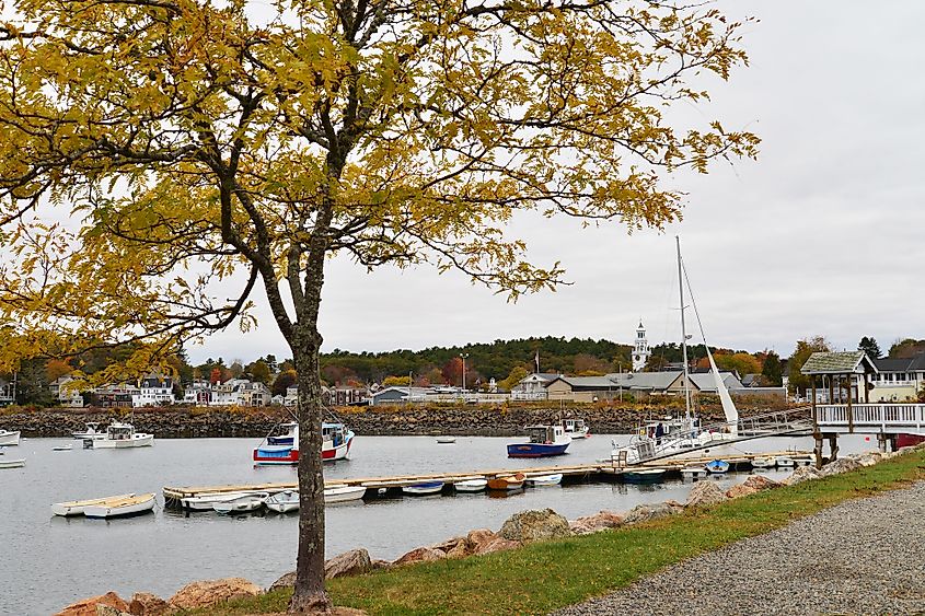 The marina at Eastport, Maine.