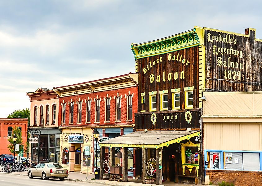 Historical buildings in Leadville, Colorado.