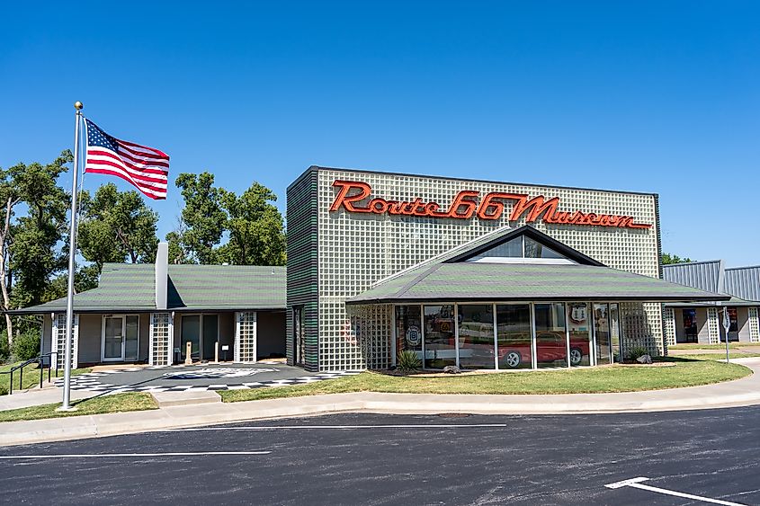 The Route 66 Museum in Clinton, Oklahoma.