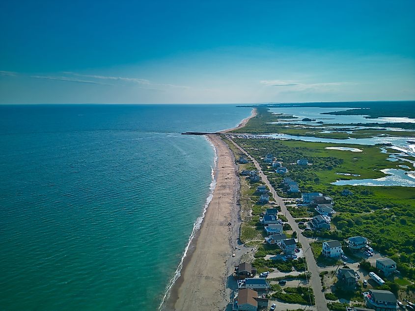 Aerial view of Charlestown, Rhode Island