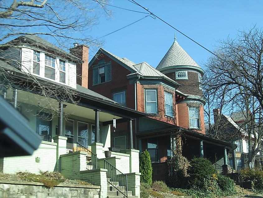 Some buildings in Milton, Pennsylvania.