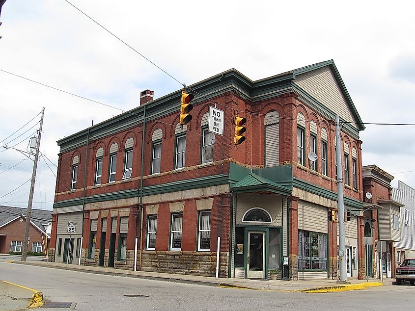 Downtown New Bethlehem, Pennsylvania.