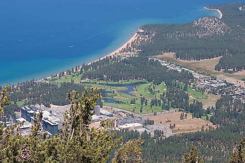 The Edgewood Tahoe Golf Course along Lake Tahoe in Nevada.