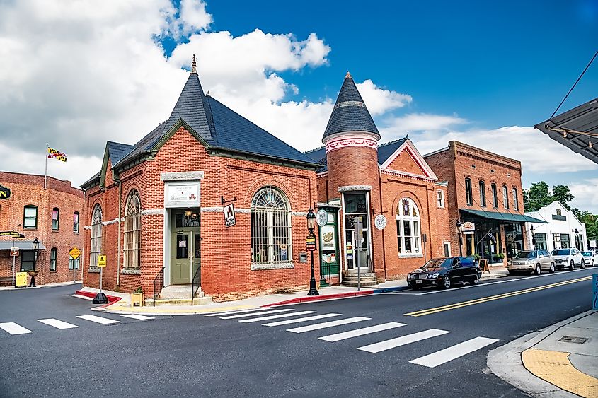 Historic downtown Berlin in Maryland. Editorial credit: Kosoff / Shutterstock.com